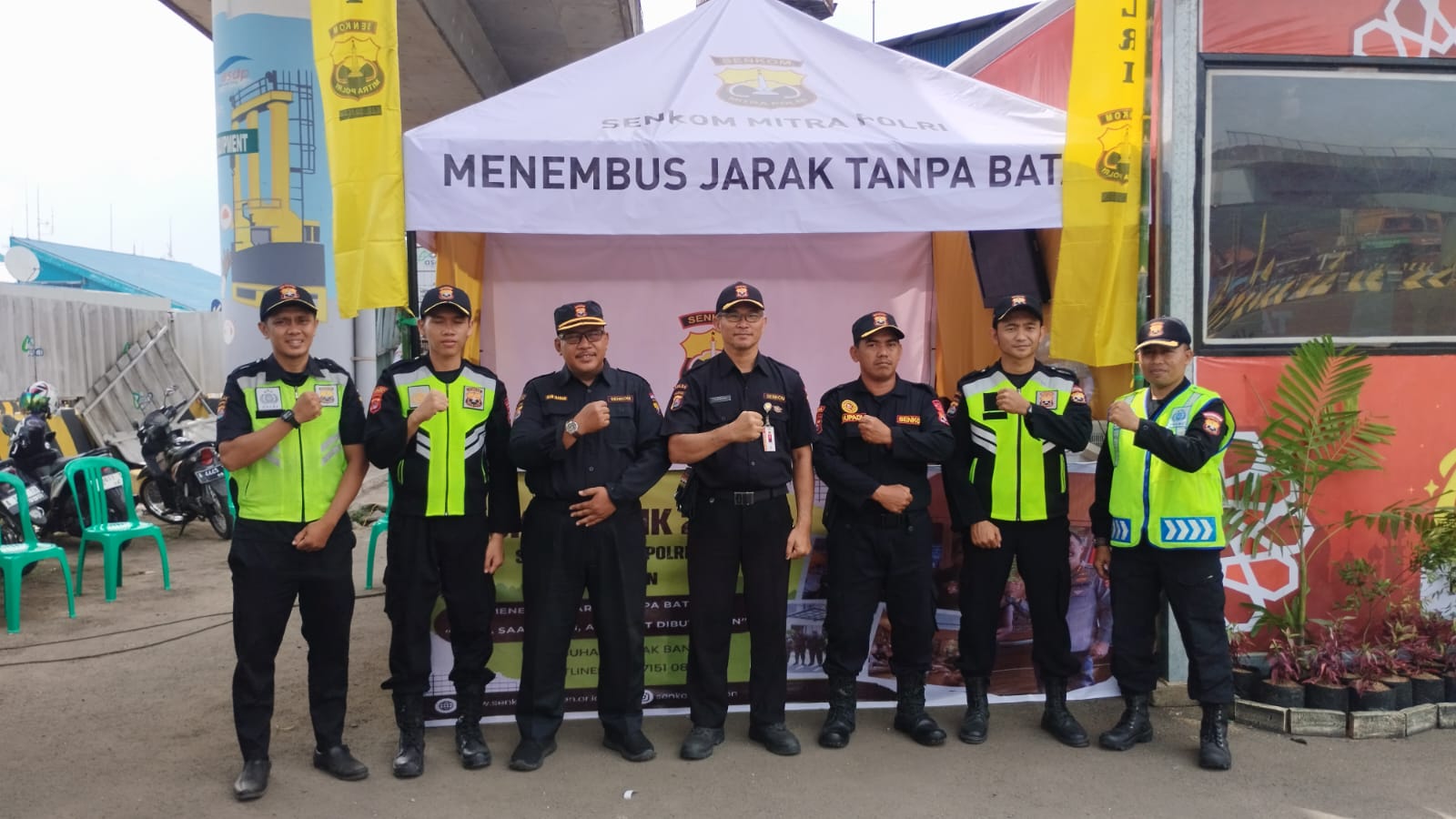 Posko Senkom di kunjungi ketua Banten 